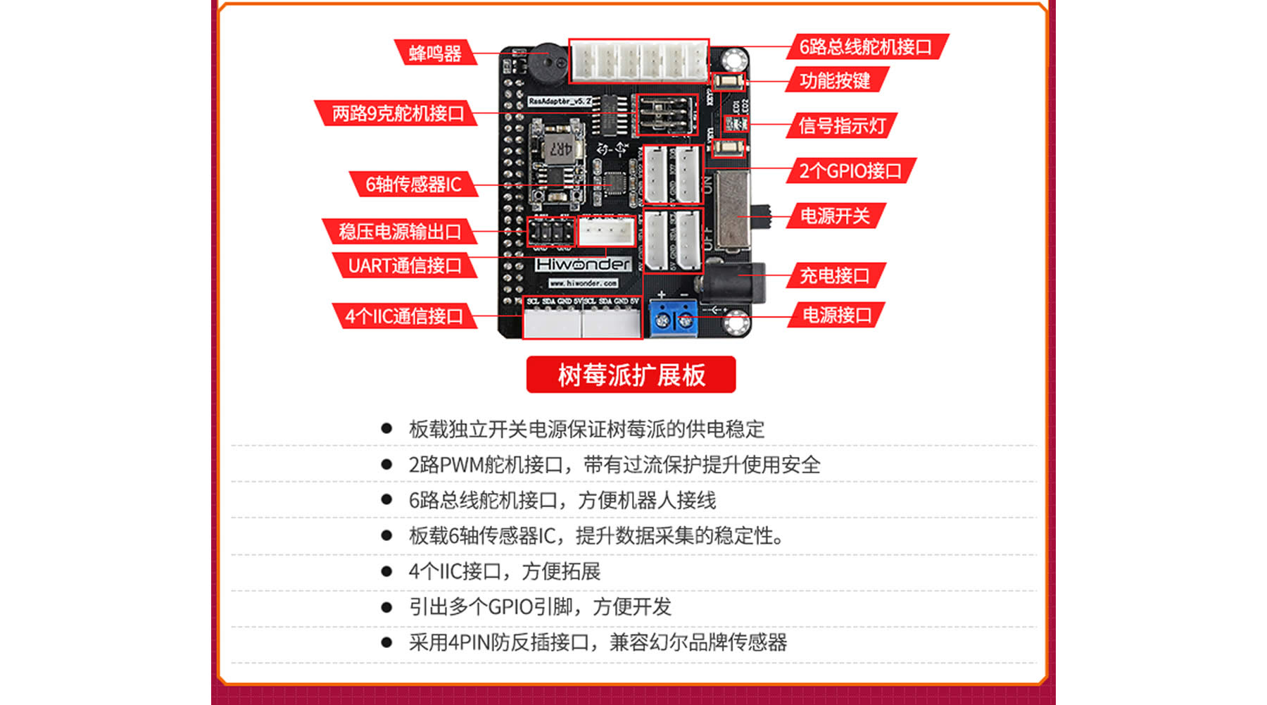 SpiderPi 智能(néng)视觉六足机器人